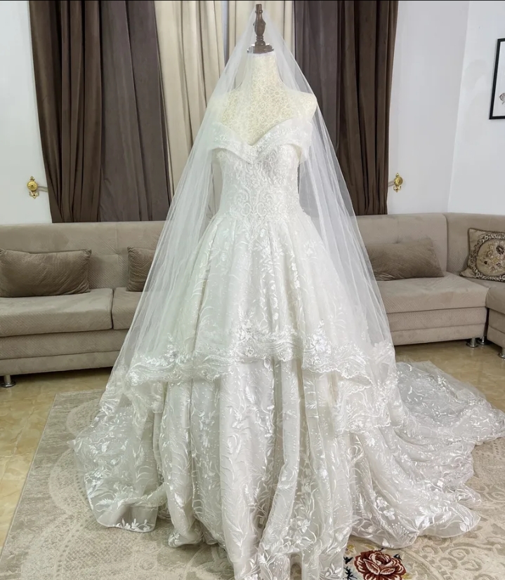 فستان زفاف للاجار او البيع