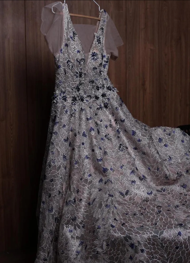 فستان سهرة راقي جدا جديد