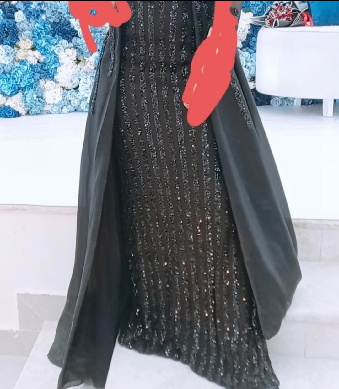 فستان اسود ملكي راقي