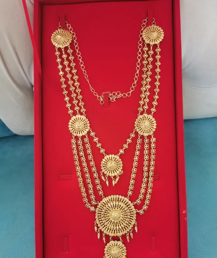 مرية فضة مطلاية ذهب