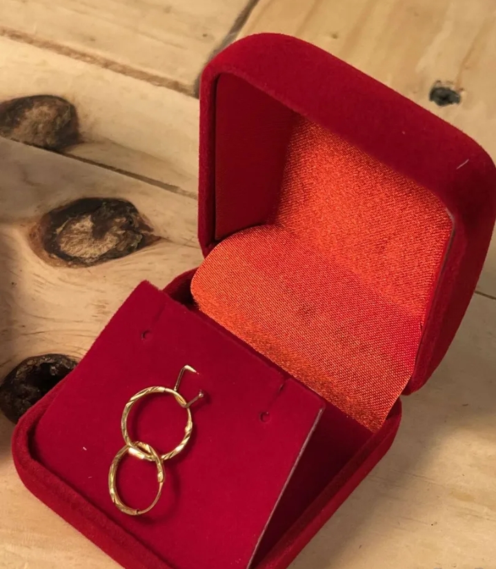 حلق الأذن ذهب عيار 18