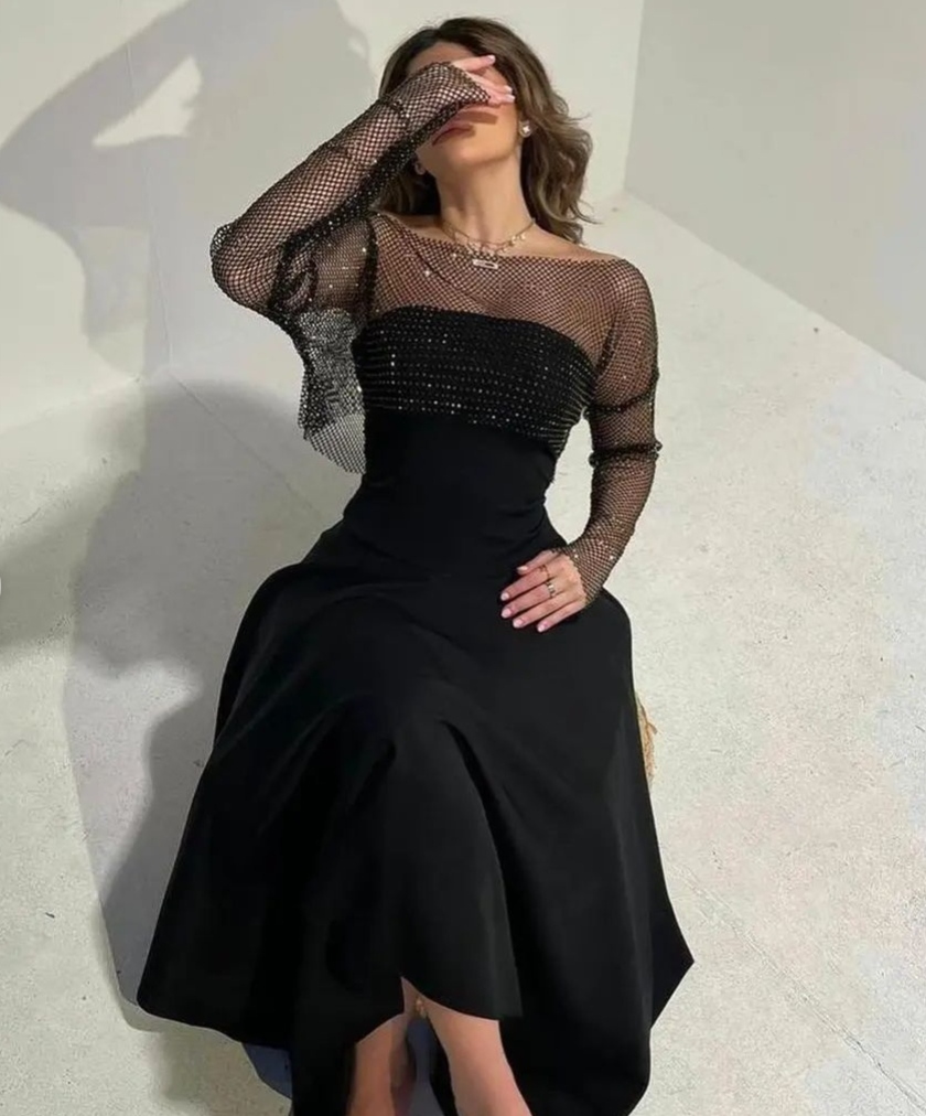 فستان سهرة اسود